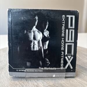 P90X Extreme Home Fitness 12 Training Routines Beachbody DVD CD SetCd